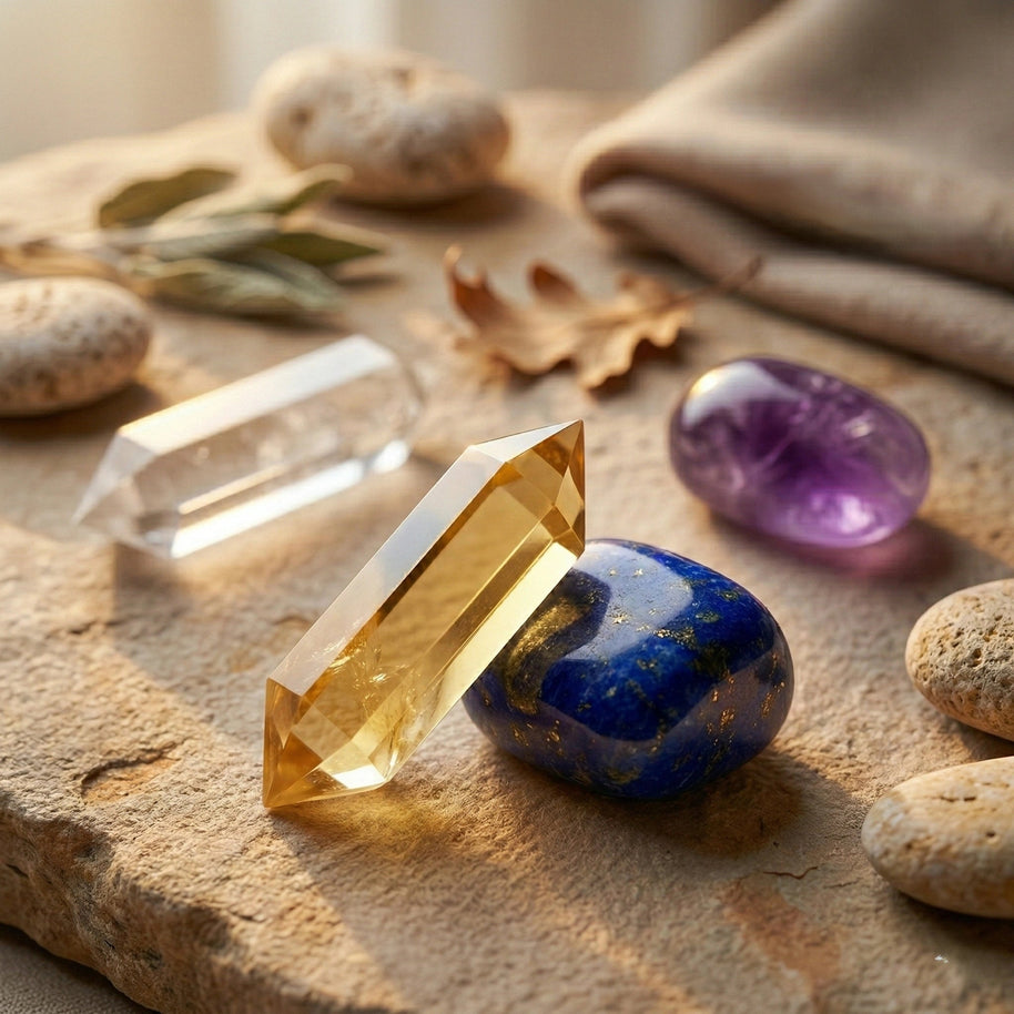 7 Chakra Pencil & Tumble Crystal Jewellery Box - Aditya Kundali