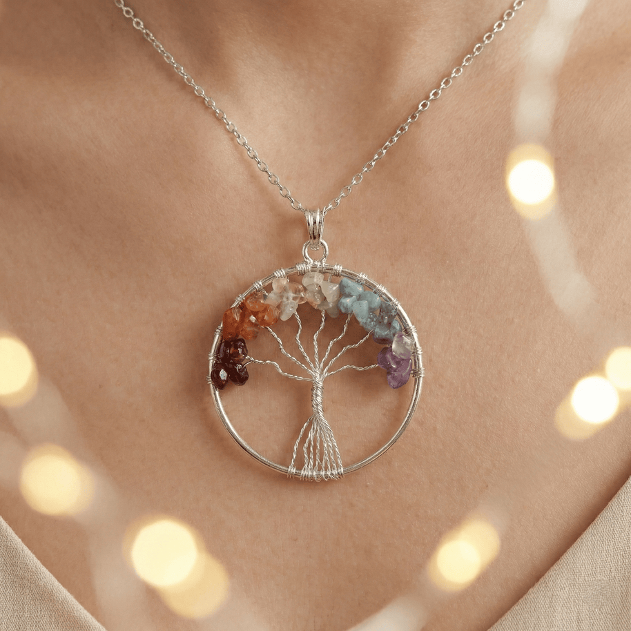 7 Chakra Tree of Life Pendant - Aditya Kundali