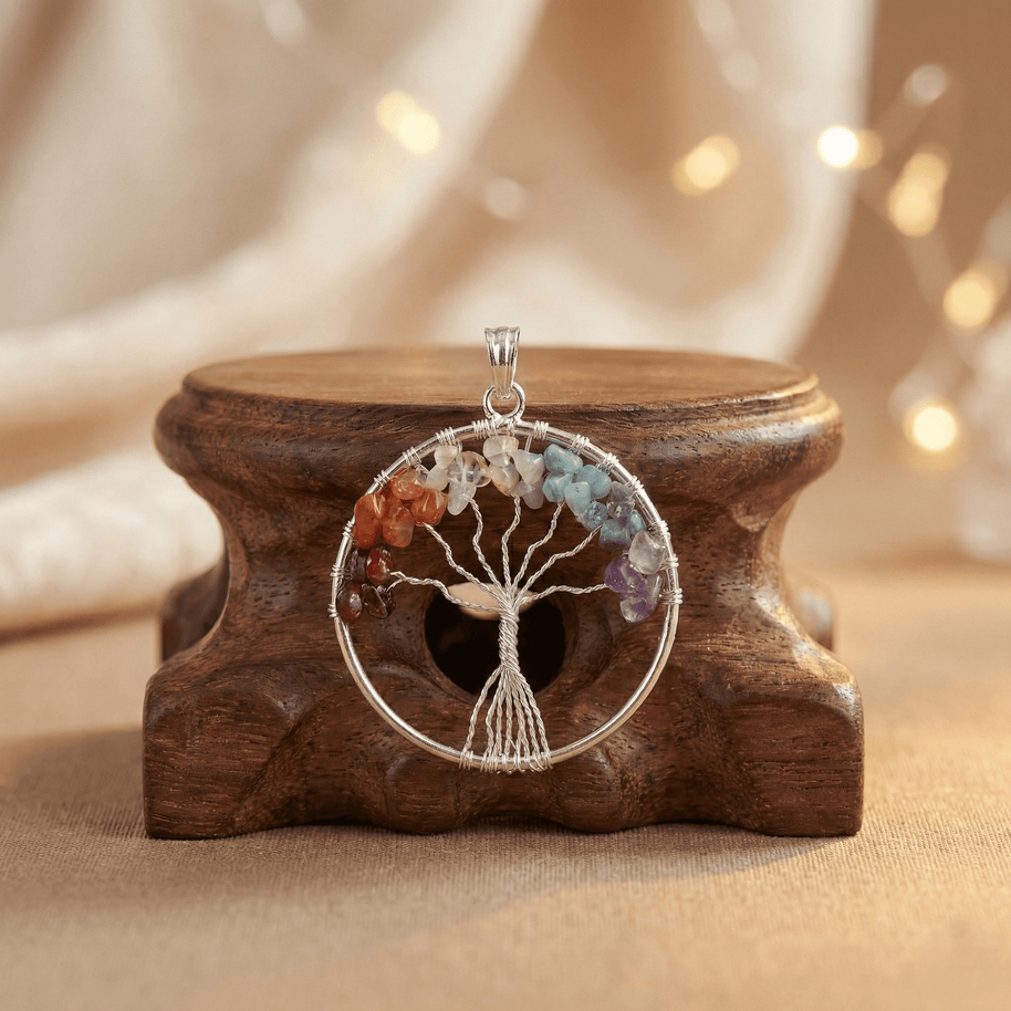 7 Chakra Tree of Life Pendant - Aditya Kundali