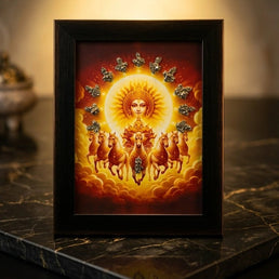 7 Horses Pyrite Painting - Aditya Kundali