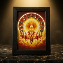 7 Horses Pyrite Painting - Aditya Kundali