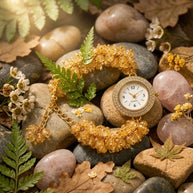 Citrine Chips Watch Bracelet