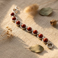 Red Jasper Link Bracelet