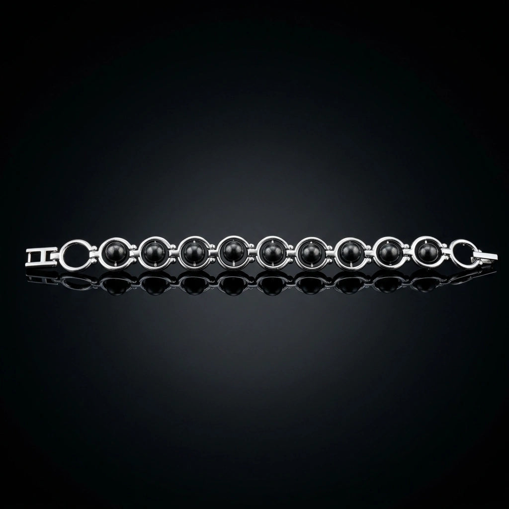 Black Tourmaline Link Bracelet