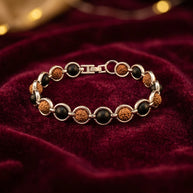 Rudraksha & Karungali Link Bracelet