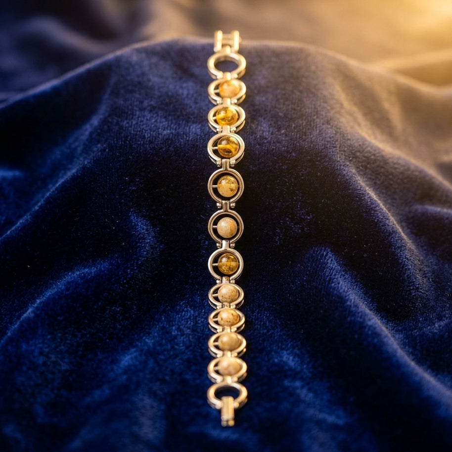 Citrine Link Bracelet