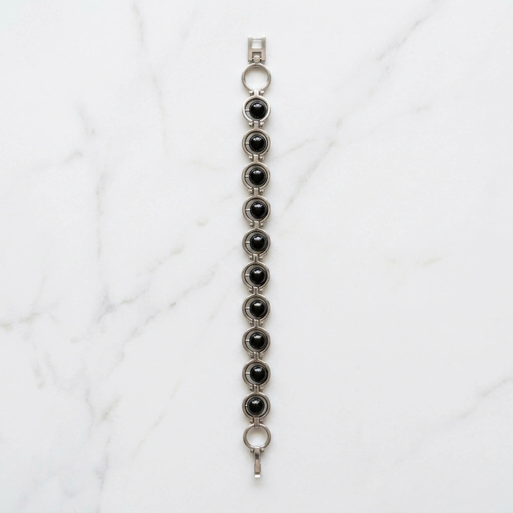 Black Tourmaline Link Bracelet
