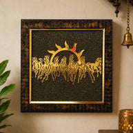 7 Horses Raw Pyrite Frame