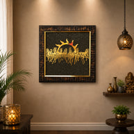 7 Horses Raw Pyrite Frame