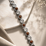 Rudraksha & Sphatik Link Bracelet