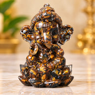 Tiger's Eye Ganesha Statue
