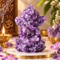 Amethyst Ganesha Statue