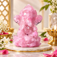 Rose Quartz Ganesha Statue