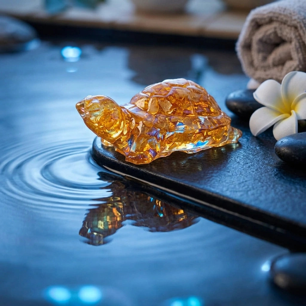 Natural Citrine Turtle
