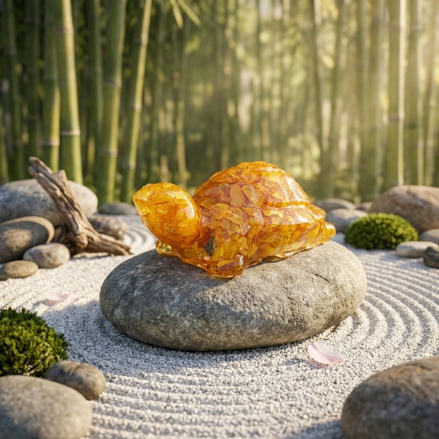 Natural Citrine Turtle