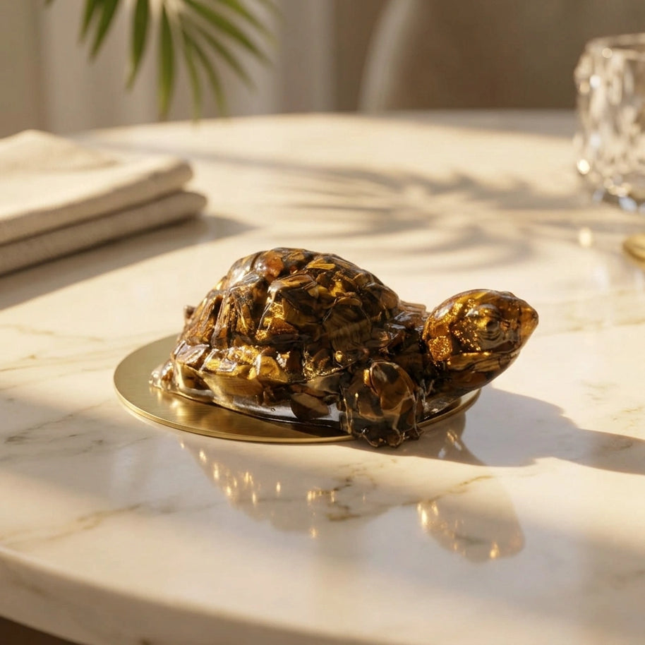 Gold Pyrite Turtle