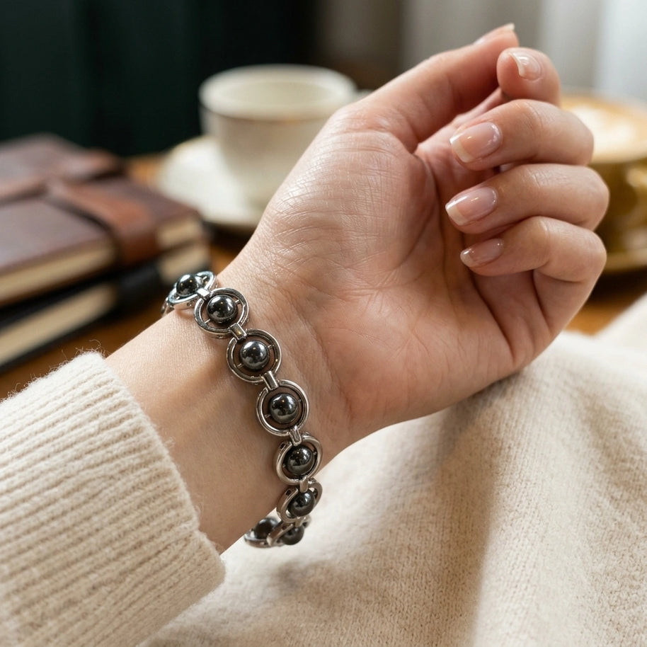 Pyrite Link Bracelet