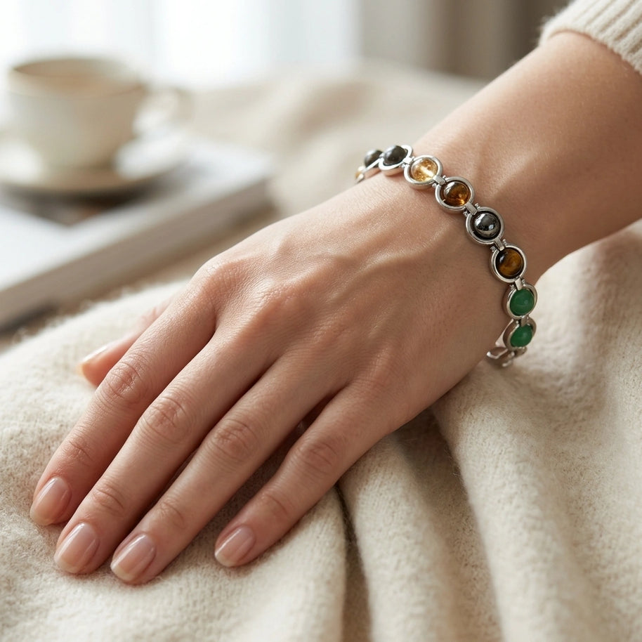 Seven Chakra Link Bracelet