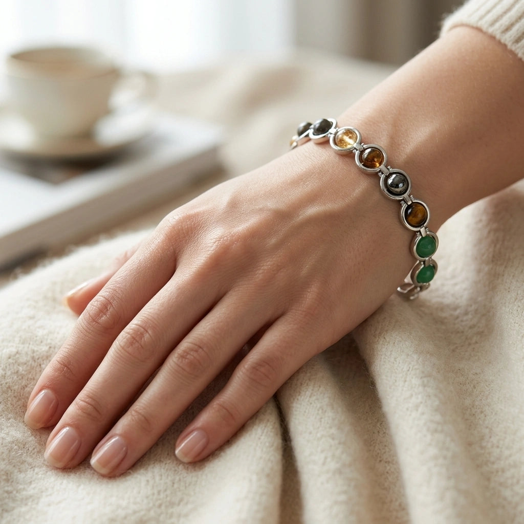 Seven Chakra Link Bracelet