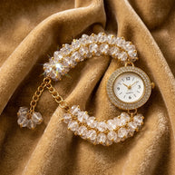 Crystal Chip Watch Bracelet