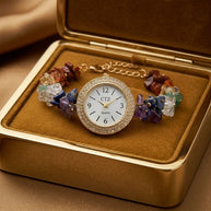 7 Chakra Chip Watch Bracelet