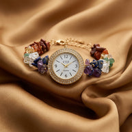 7 Chakra Chip Watch Bracelet