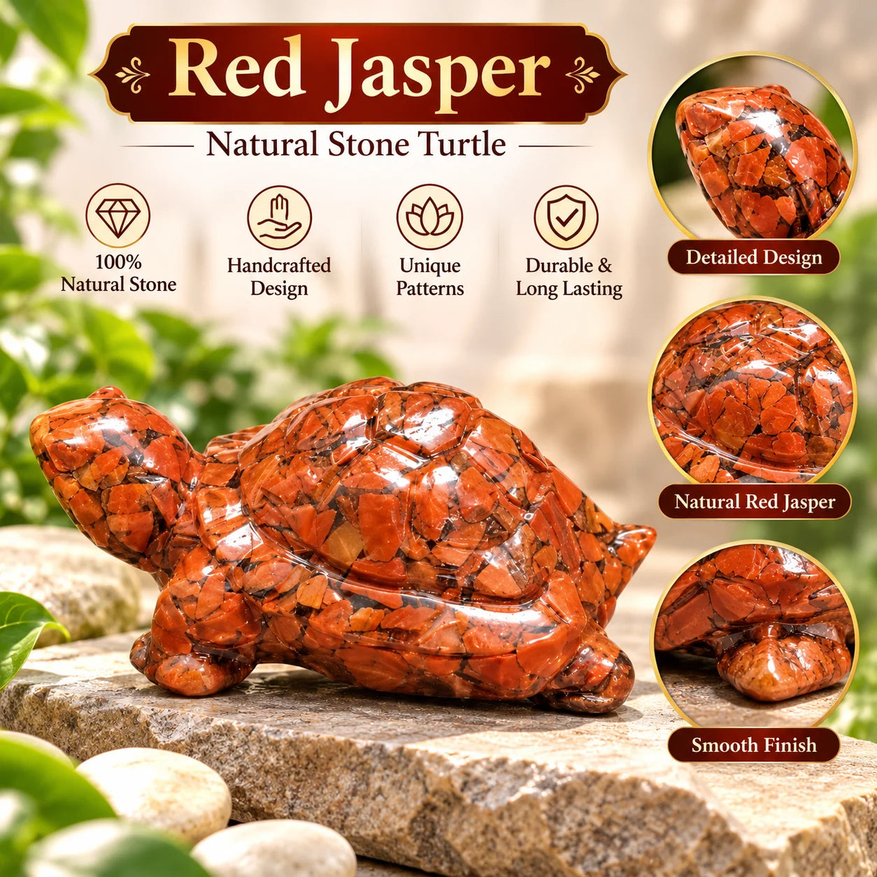 Red Jasper Turtle