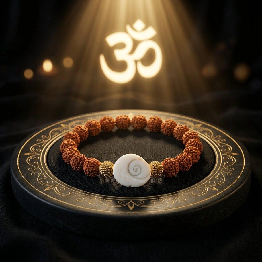 Rudraksha Gomti Chakra Bracelet