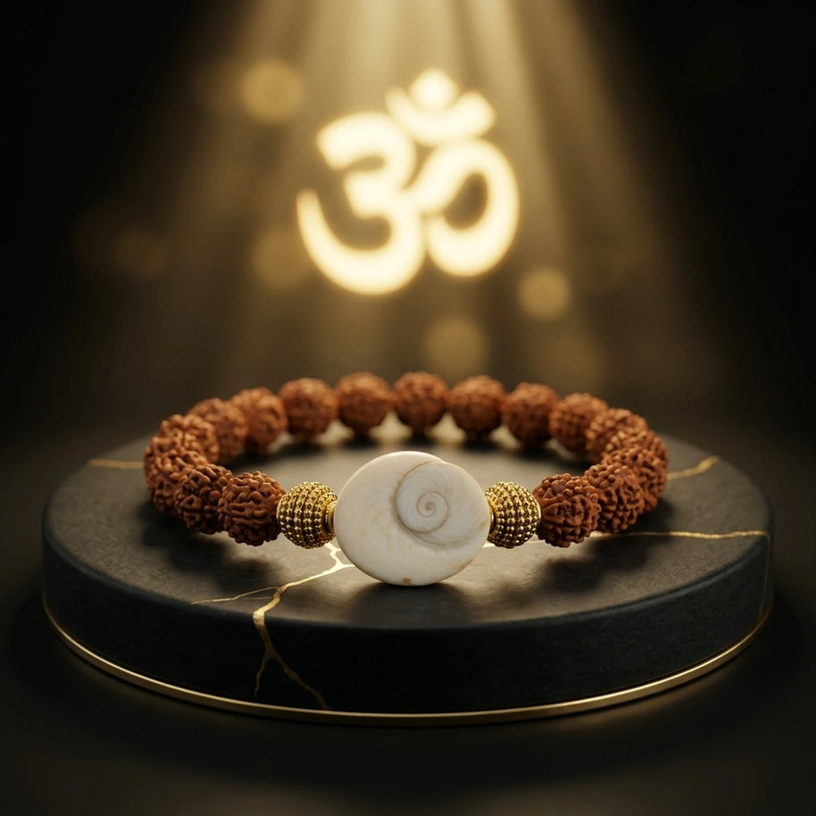 Rudraksha Gomti Chakra Bracelet