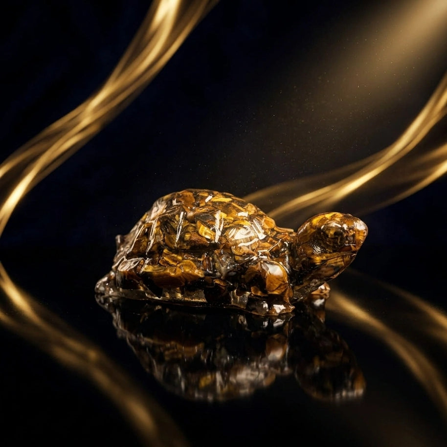 Gold Pyrite Turtle