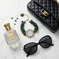 Green Aventurine Chip Watch Bracelet