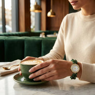 Green Aventurine Chip Watch Bracelet