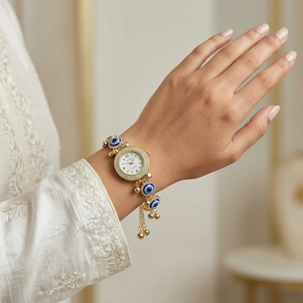 Evil Eye Watch Bracelet