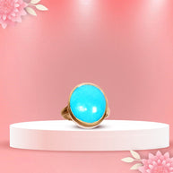 Abhimantrit American Firoza Ring - Aditya Kundali