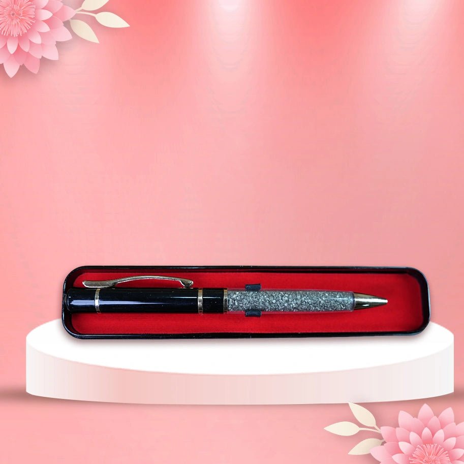 Abhimantrit Pyrite Pen, Black & Gold - Aditya Kundali