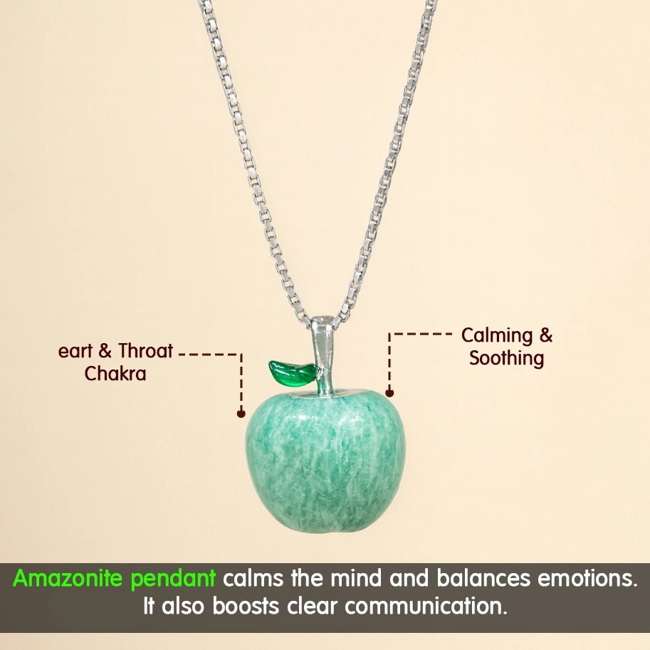Amazonite Apple Pendant - Aditya Kundali