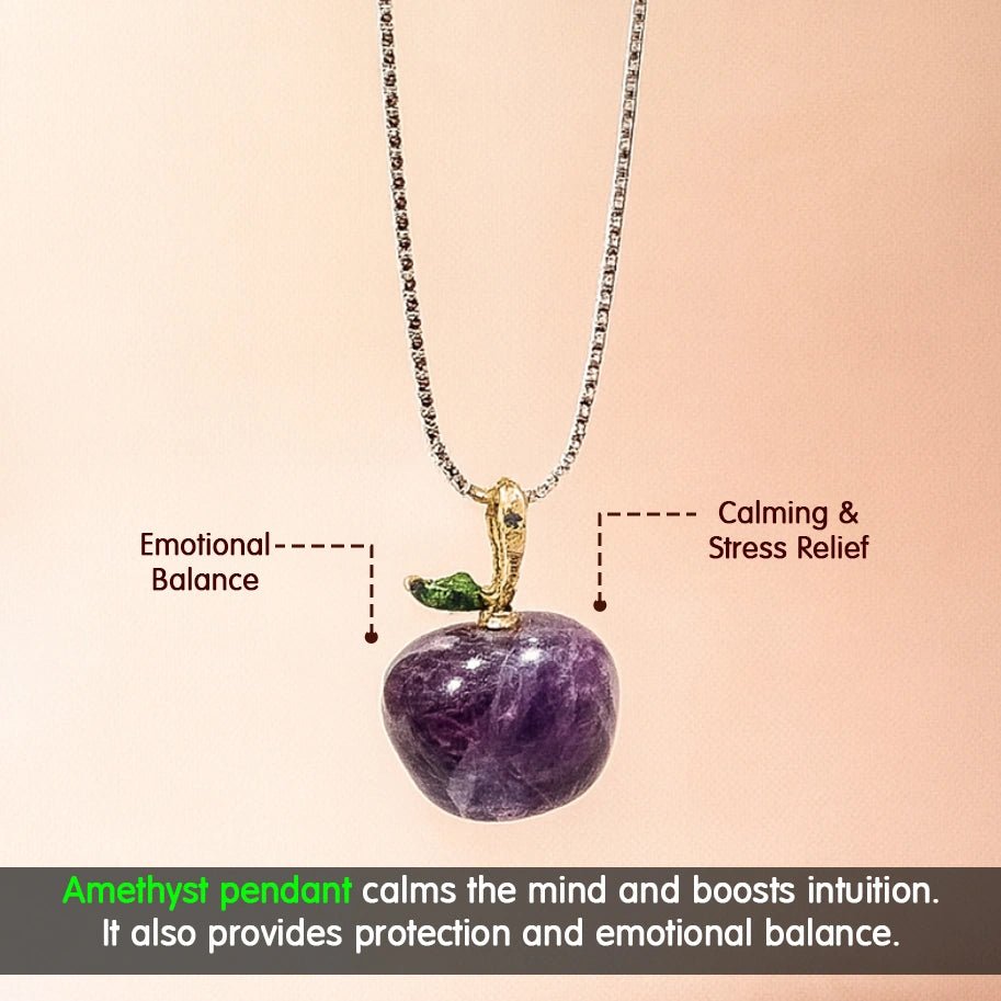 Amethyst Apple Pendant - Aditya Kundali