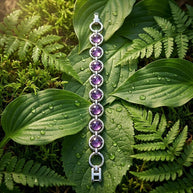 Amethyst Link Bracelet - Aditya Kundali