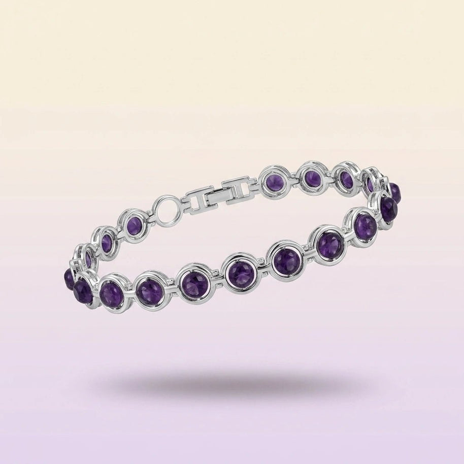 Amethyst Link Bracelet - Aditya Kundali