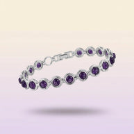 Amethyst Link Bracelet - Aditya Kundali
