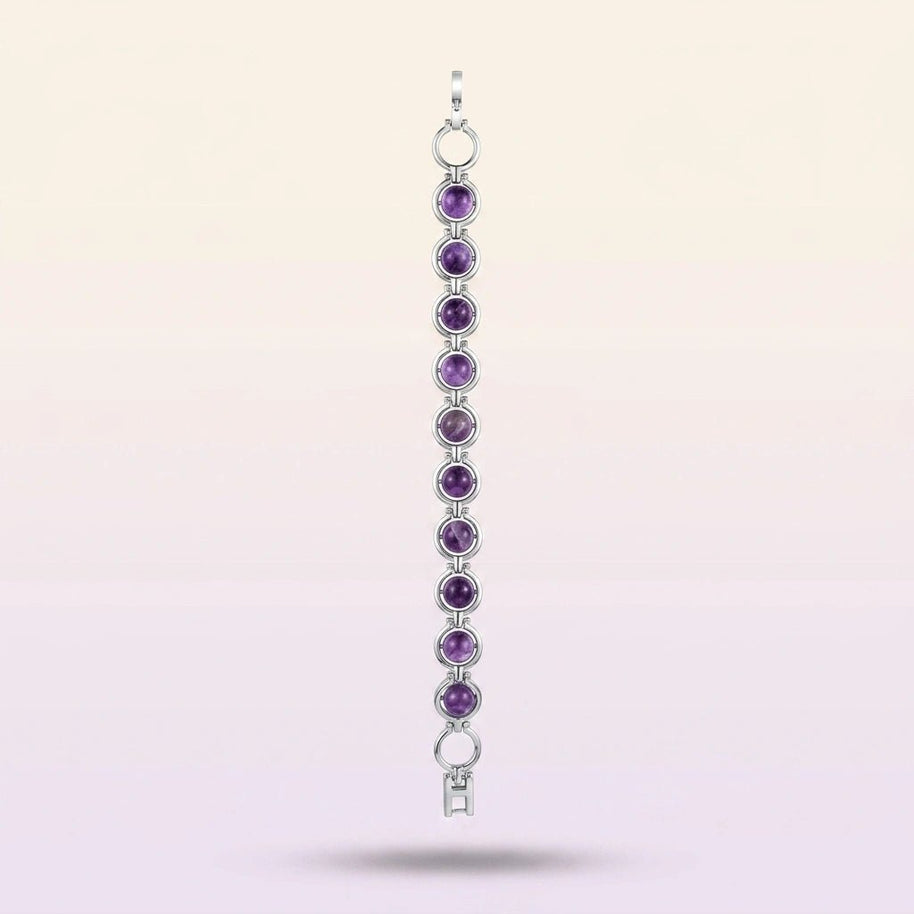 Amethyst Link Bracelet - Aditya Kundali
