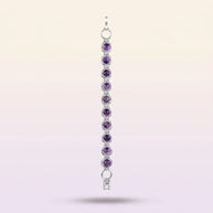 Amethyst Link Bracelet - Aditya Kundali