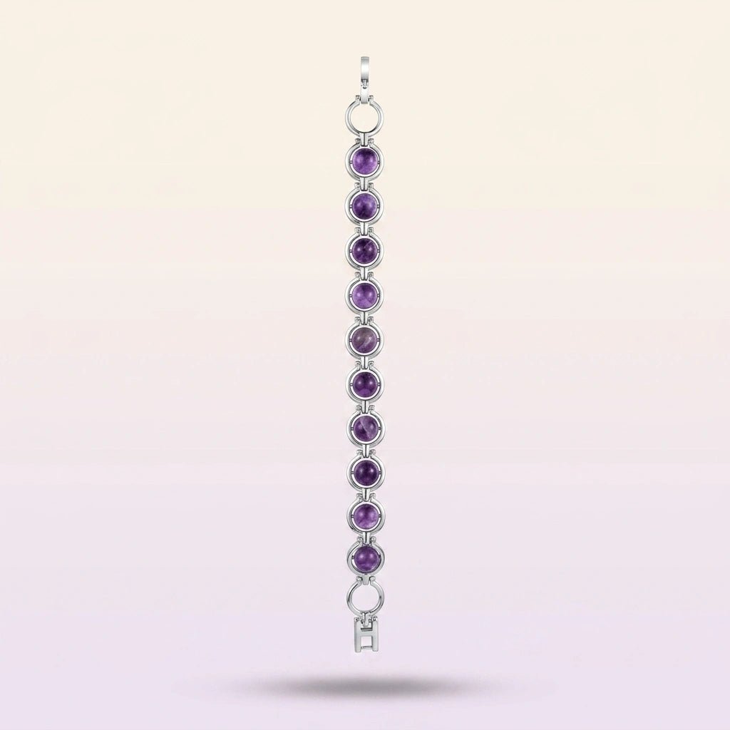 Amethyst Link Bracelet - Aditya Kundali