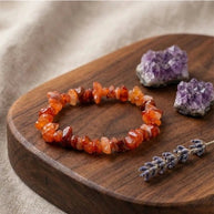 Carnelian Crystal Chip Bracelet - Aditya Kundali