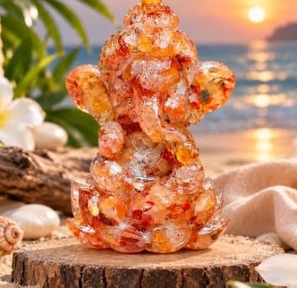 Carnelian Ganesh Statute – Symbol of Courage, Success &amp; Positive Energy - Aditya Kundali