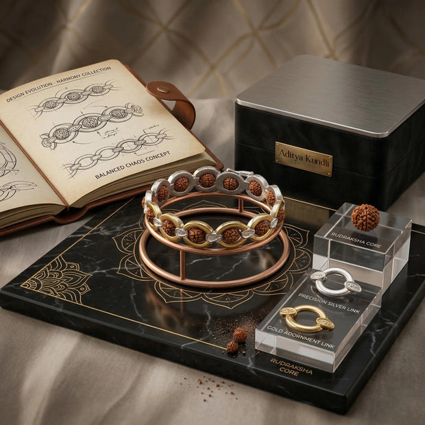 Chain Rudraksh Bracelet - Aditya Kundali