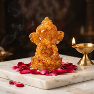 Citrine Ganesh Statute-Symbol of Wealth, Success & Positive Energy - Aditya Kundali