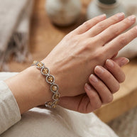 Citrine Link Bracelet - Aditya Kundali