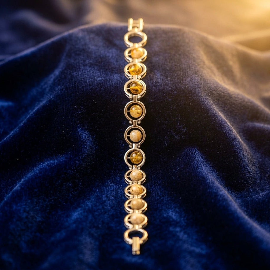 Citrine Link Bracelet - Aditya Kundali