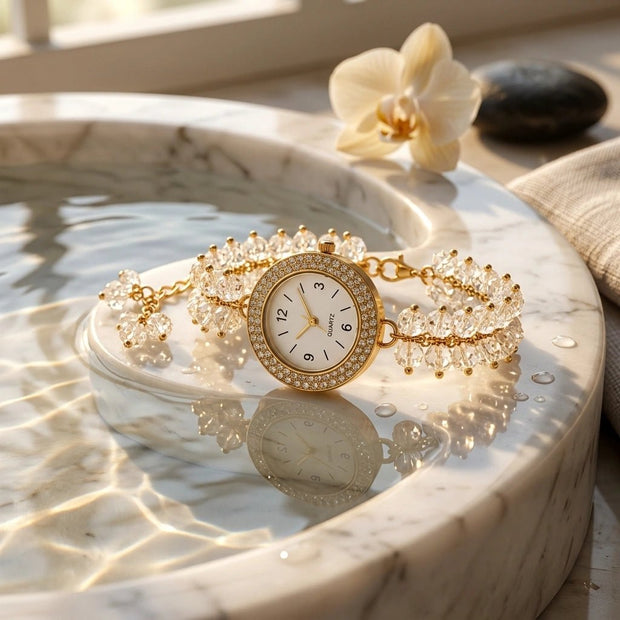 Crystal Chip Watch Bracelet - Aditya Kundali